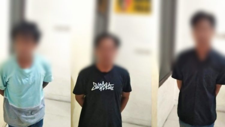 Polsek Pahandut Mengamankan Tiga Pemuda Diduga Pengeroyok Satpam Perumahan