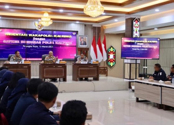 Orientasi Wakapolda Kalteng dengan Satuan kerja Bidang Hubungan Masyarakat.
