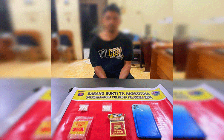 Polisi Ringkus Warga Rabambang di Palangka Raya, 7,29 Gram Sabu Disita