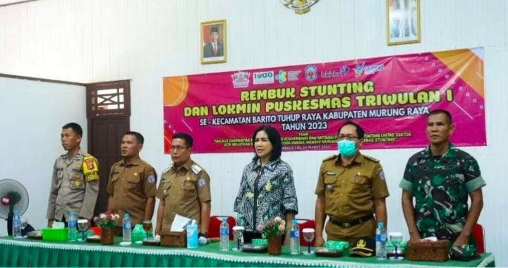 Pemkab Mura saat menggelar rembuk stunting dan Lokmin di Kecamatan Batura yang dibuka oleh Wabup Mura Rejikinoor Senin 6 Maret 2023.