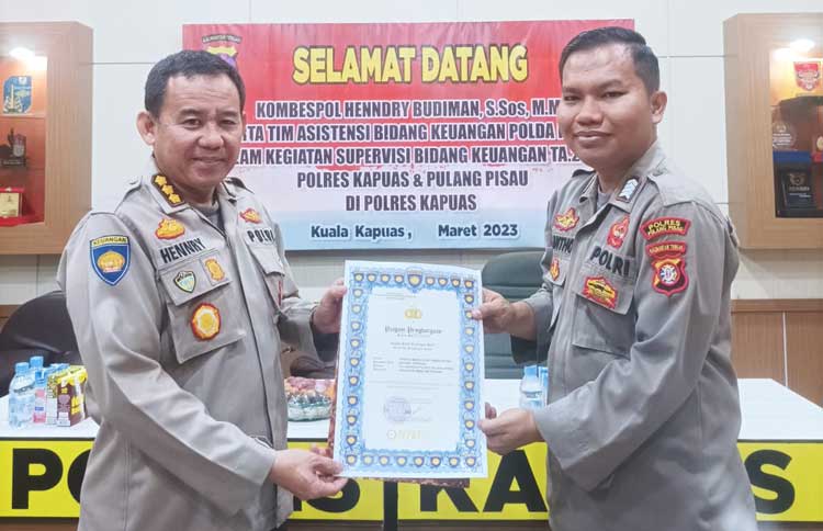 Polres Pulang Pisau Mendapat Penghargaan dari Mabes Polri