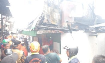 Salah satu kebakaran yang terjadi di Jalan Tiung Sampit 2 Maret 2023. 1