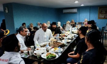 Sekjen Gerindra Ahmad Muzani bersilaturahmi sekaligus buka bersama dengan pengurus DPLN Gerindra Arab Saudi Minggu 26 Maret 2023.