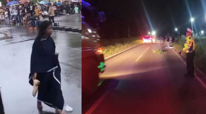Sinyin saat beraksi di areal road race Taman Kota Sampit dan lokasi kecelakaan di Desa Penyang.