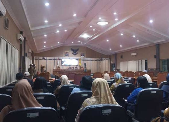 Suasana Rapat Paripurna DPRD Kotim ke 5 Masa Persidangan I Selasa 7 Maret 2023