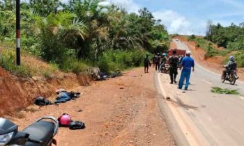 Kecelakaan Maut di Jalan Poros Telaga Antang Dua Orang Meninggal Seketika