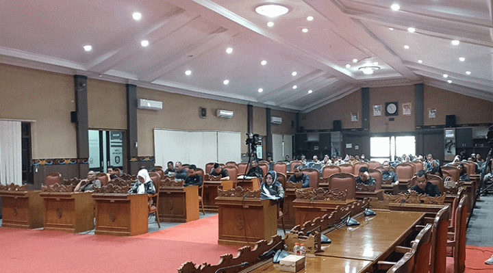 Suasana rapat paripurna ke 5 DPRD Kotim Selasa 7 Maret 2023.