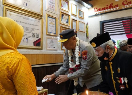 Wakapolda Kalteng Brigjen Mohamad Agung Budijono saat kunjungan kerja ke Kabupaten Kotawaringin Barat Kamis 16 Maret 2023.