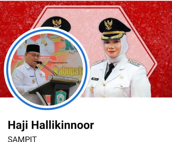 Akun Facebook Haji Hallikinnoor Bukan Milik Halikinnor