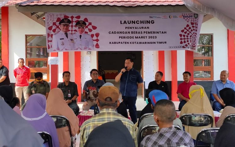 Penyerahan Cadangan Beras di Kotim Dimulai