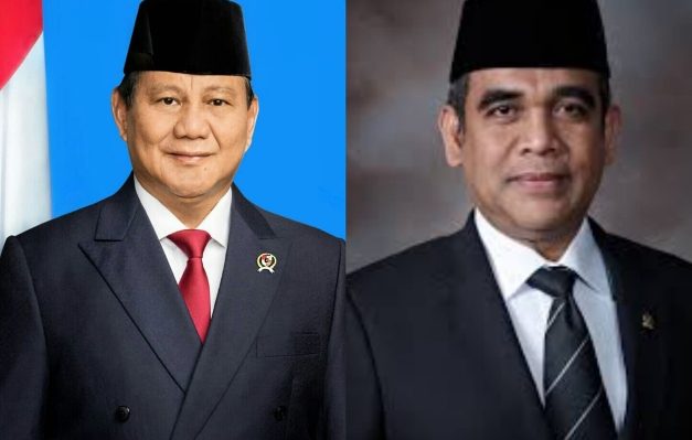Kerua Umum Getindra Prabowo Subianto dan Sekjen Gerindra Ahmad Muzani