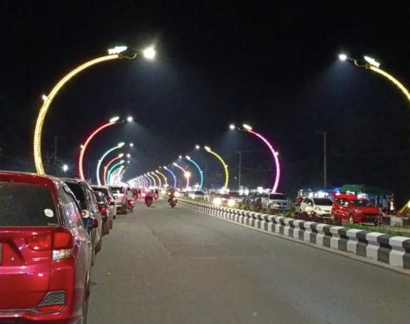 Warna Lampu Terowongan Nur Mentaya Dikembalikan Seperti Awal