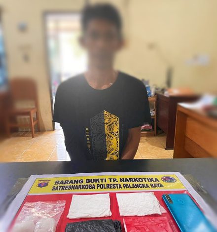 Polisi Ringkus Seorang Sopir Saat Hendak Transaksi Narkoba di Palangka Raya