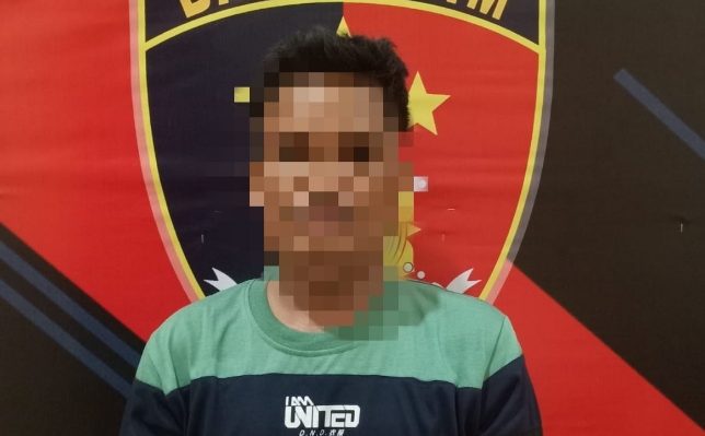 Pelaku pencabulan anak di bawah umur saat diamankan Unit PPA Satreskrim Polres Seruyan