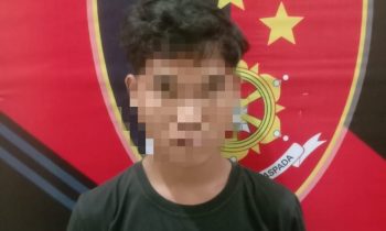Pelaku pencabulan anak dibawah umur saat diamankan Unit PPA Satreskrim Polres Seruyan