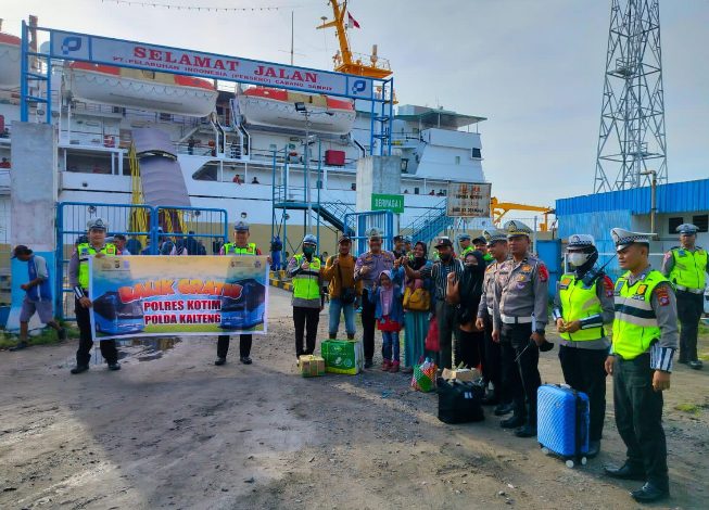 Polres Kotim Fasilitasi Balik Gratis
