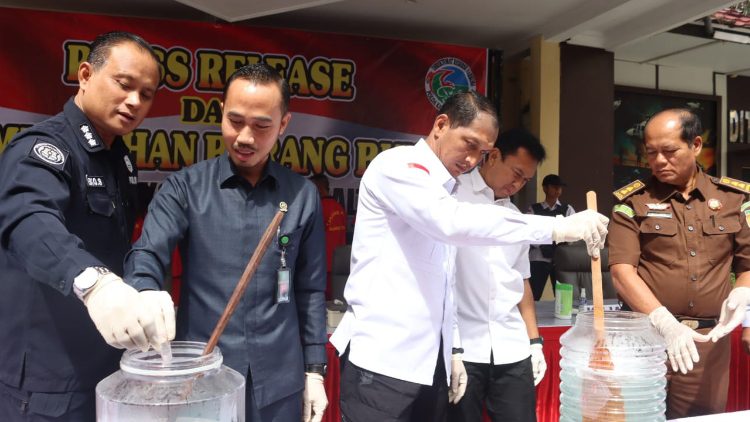 Berantas Narkoba, Polda Kalteng Ungkap 215 Kasus selama Tiga Bulan Terakhir