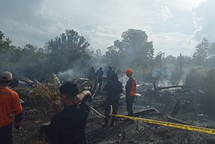 Kebakaran Dua Rumah di Bumi Raya Sampit Diduga karena Korsleting Listrik 