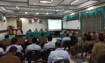 Suasana Rakor Lintas Sektor dengan instansi terkait jelang Lebaran Idul Fitri 1444 H Senin 3 April 2023