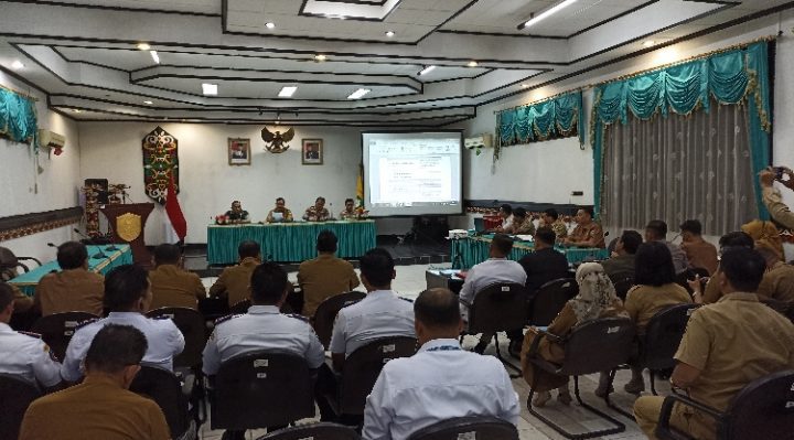 Suasana Rakor Lintas Sektor dengan instansi terkait jelang Lebaran Idul Fitri 1444 H Senin 3 April 2023