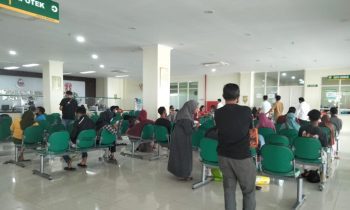 Suasana salah satu ruang tunggu di RSUD dr Murjani Sampit.