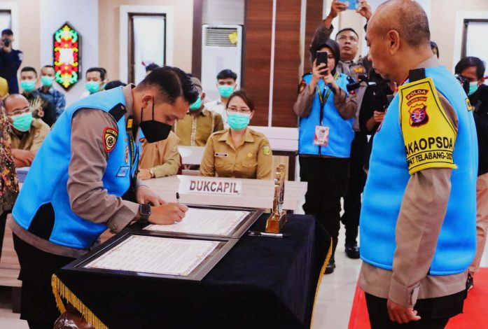 Polda Kalteng Gelar Penandatanganan Pakta Integritas Penerimaan Polri 2023