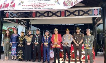 Bupati Kotim Halikinnor befoto bersama jajaran Forkompimda, usai upacara peringatan Hari Kebangkitan Nasional ke 115 di halaman kantor bupati Kotim.