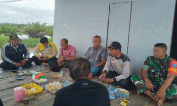 Dialog Dinas Perikanan Pulang Pisau bersama nelayan Sei Pudak.