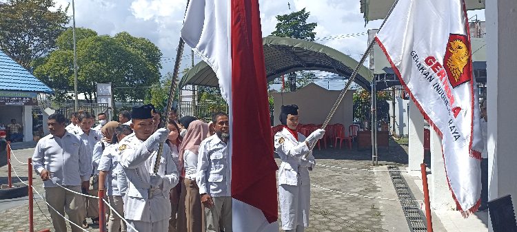 Derap Langkah Paskibraka Mengiringi Bacaleg Gerindra ke KPU Kotim