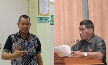 Foto kiri Ketua DPC Partai Gerindra Kotim, Juliansyah di foto kanan Bacaleg Partai Gerindra Kotim Rambat