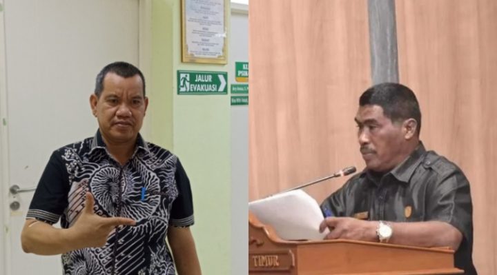 Foto kiri Ketua DPC Partai Gerindra Kotim, Juliansyah di foto kanan Bacaleg Partai Gerindra Kotim Rambat
