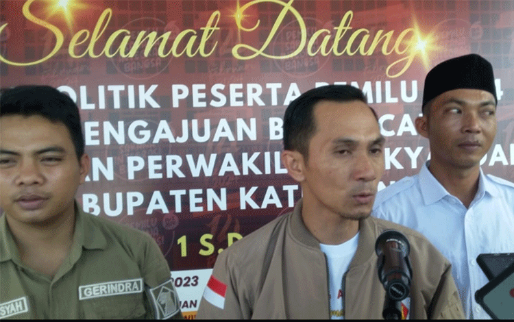 Partai Gerindra Katingan Daftarkan 25 Bakal Caleg, Ini Targetnya