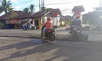 Kondisi titik putar balik Jalan H.M. Arsyad, Sampit, Jumat, 5 Mei 2023
