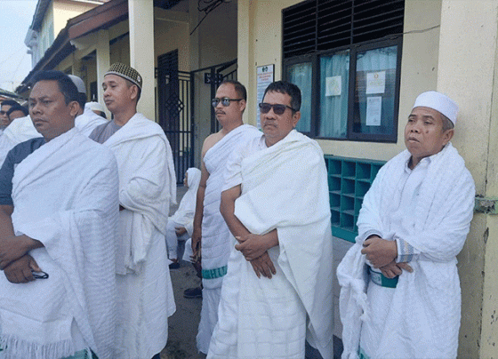 Manasik haji di Yayasan Panti Asuhan Budi Mulya Palangka Raya, Minggu, 21 Mei 2023.