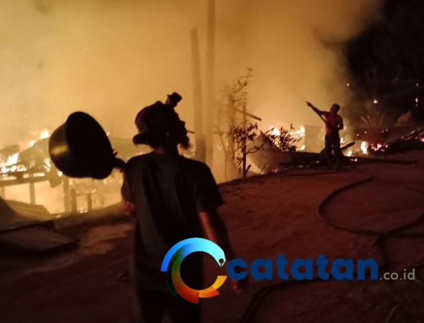 Tiga Rumah dan Satu Gedung Walet di Katingan Tengah Ludes Terbakar