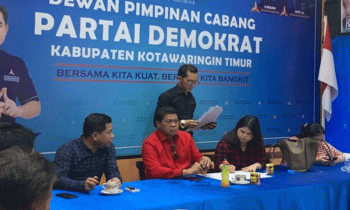Parimus dan Linda mengajukan surat pengunduran diri ke DPC Demokrat Kotim, Selasa, 9 Mei 2023.