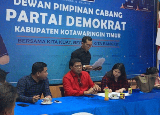 Parimus dan Linda mengajukan surat pengunduran diri ke DPC Demokrat Kotim, Selasa, 9 Mei 2023.