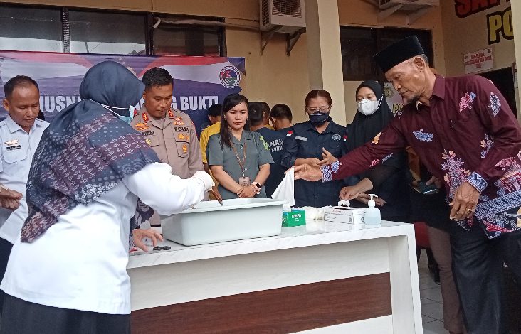 Polres Kotim Musnahkan Barang Bukti Narkotika Senilai Ratusan Juta Rupiah