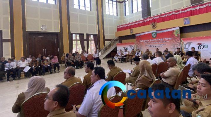 Rapat audiensi Pemkab Kotim bersama Bandara H Asan Sampit dan Kepala Bandara wilayah VII Balikpapan, Senin, 29 Mei 2023.