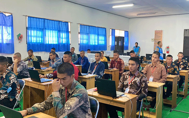 Puluhan Calon Taruna Akpol dari Polda Kalteng Ikuti Tes Psikologi