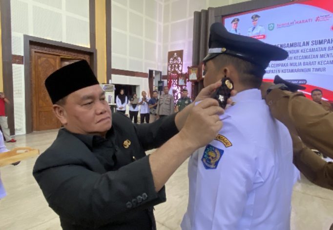 Halikinnor Melantik Tiga Penjabat Kepala Desa
