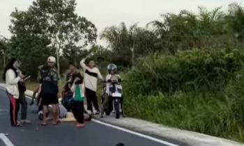 Kecelakaan di Jalan Jaksa Agung yang dipicu oleh adanya balap liar, Minggu, 4 Juni 2023.