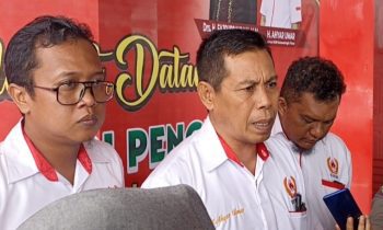Ketua KONI Kotim, Ahyar Umar tengah pasca pelantikan kepengurusan periode 2023 2027, Senin, 12 Juni 2023.