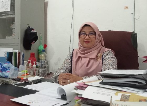 Ketua KPU Kotim, Siti Fathonah Purnaningsih, saat diwawancara Selasa, 6 Juni 2023.