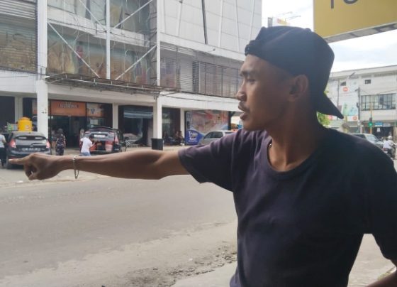 Lokasi terjadi penjambretan di Jalan Sutoyo tepatnya depan Kusuka swalayan, Kelurahan MB Hulu, Kecamatan MB Ketapang, Kotim, Senin, 19 Juni 2023