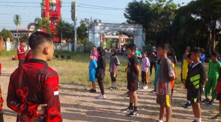 Para peserta cabor atletik O2SN Tingkat Kabupaten Kotim di Stadion 29 Nopember Sampit pada 29 31 Mei 2023.