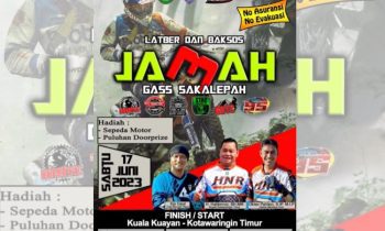 Poster Latihan Bersama dan Bakti Sosial Jamah 3 Kabupaten Kotawaringin Timur.