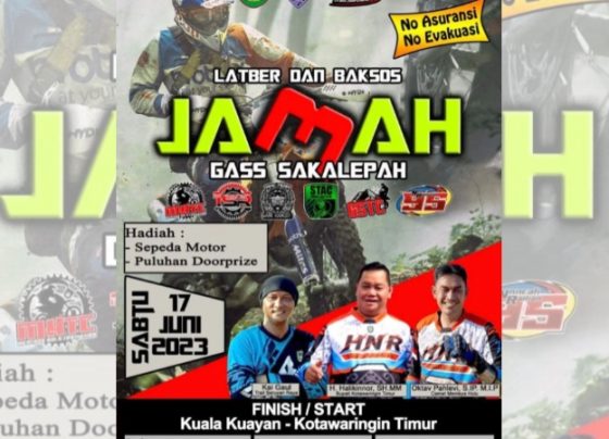 Poster Latihan Bersama dan Bakti Sosial Jamah 3 Kabupaten Kotawaringin Timur.