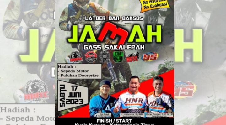 Poster Latihan Bersama dan Bakti Sosial Jamah 3 Kabupaten Kotawaringin Timur.