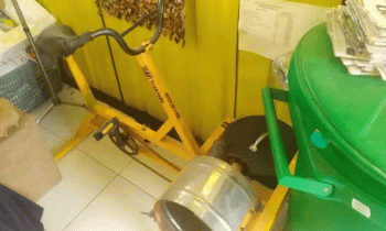Sepeda pencacah sampah inovasi SDN 4 Ketapang